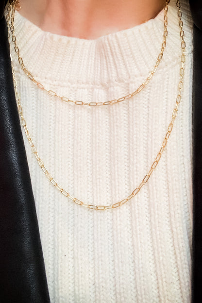 Rectangle Chain Necklace