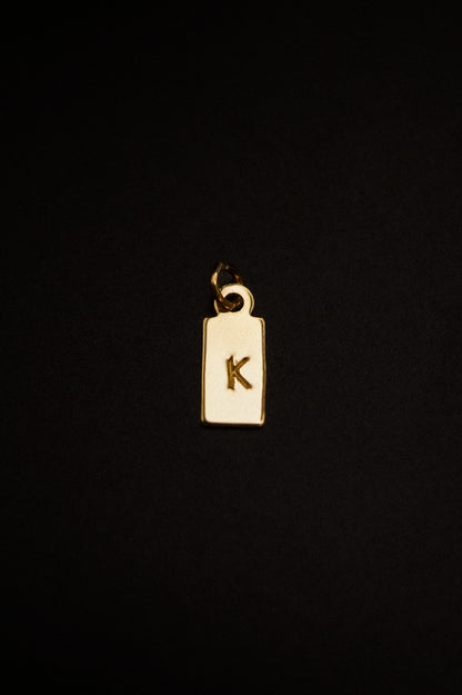 Monogram Rectangle Charm