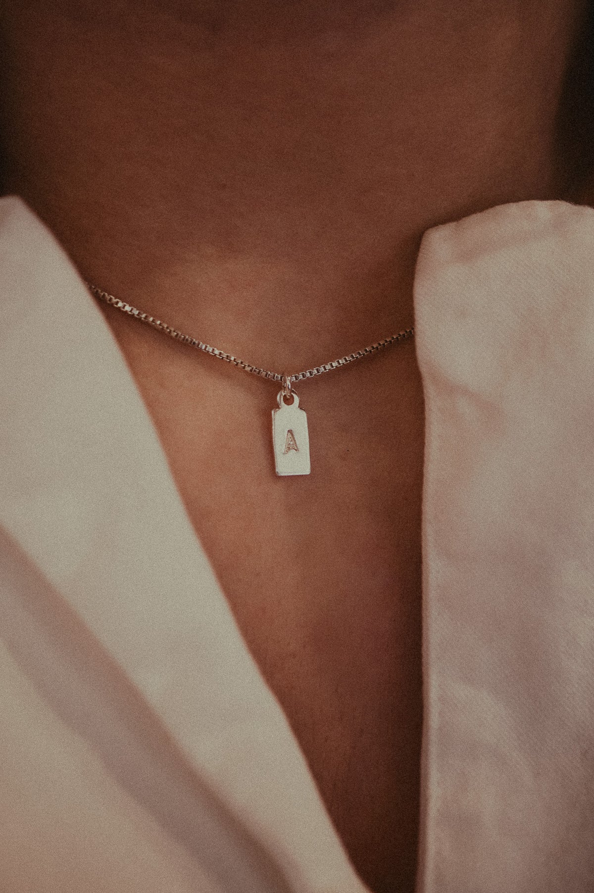 Monogram Rectangle Charm