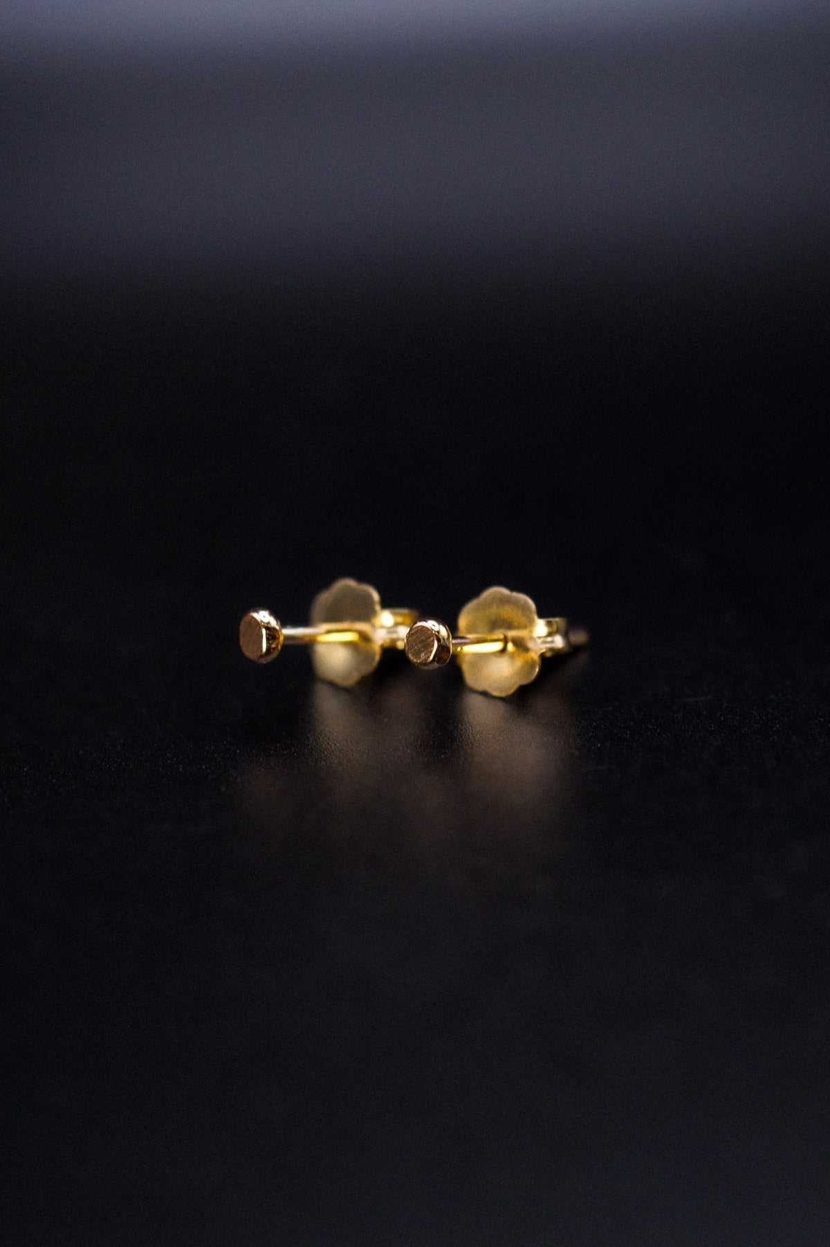 Hammered Bead Stud Earrings, 14K Gold Fill, Rose Gold Fill or Sterling Silver