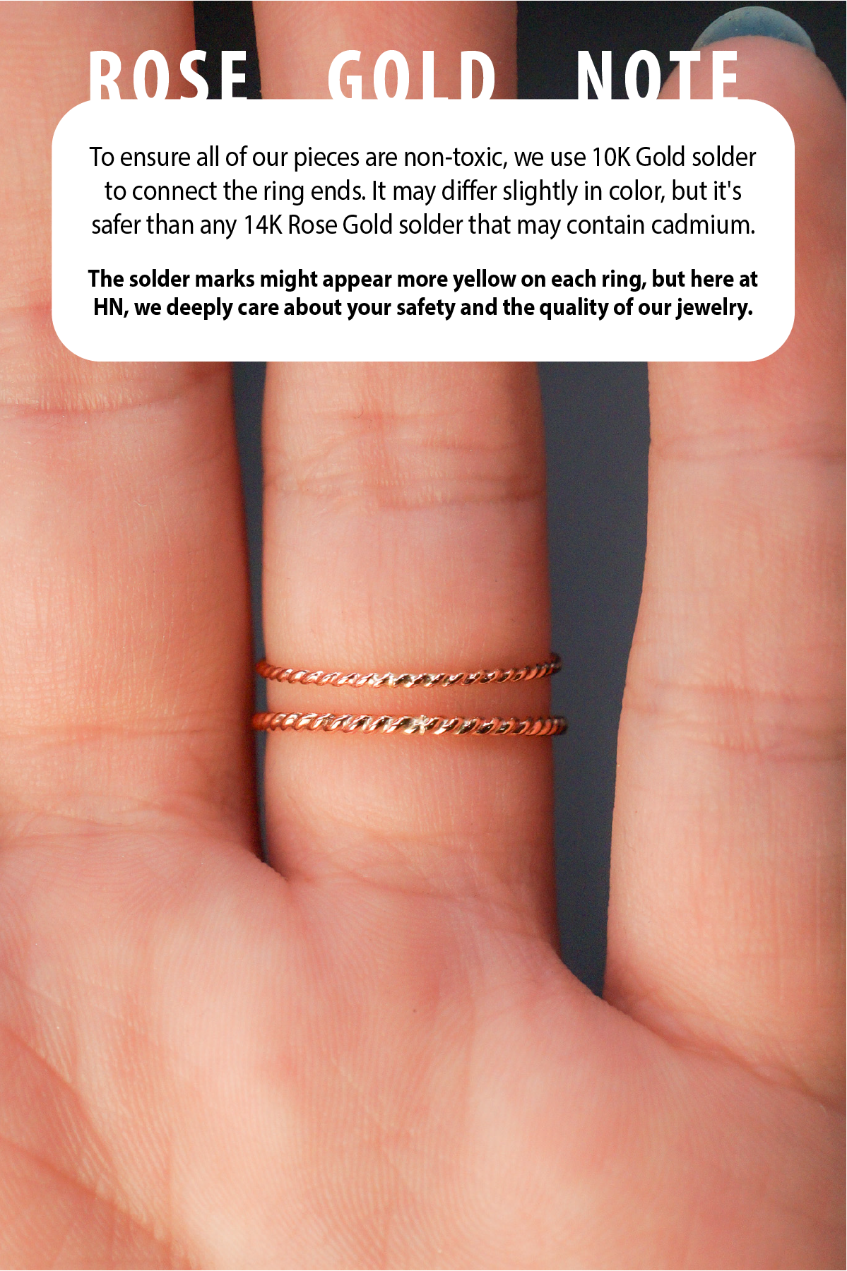 Twist Closed Knot Ring, Solid 14K Rose Gold