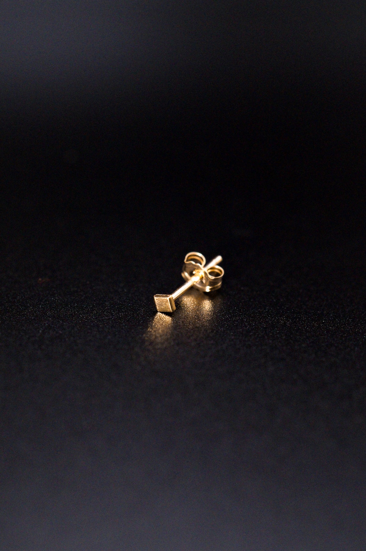 Square Mirror Stud Earrings, Gold Fill, Rose Gold Fill, or Sterling Silver