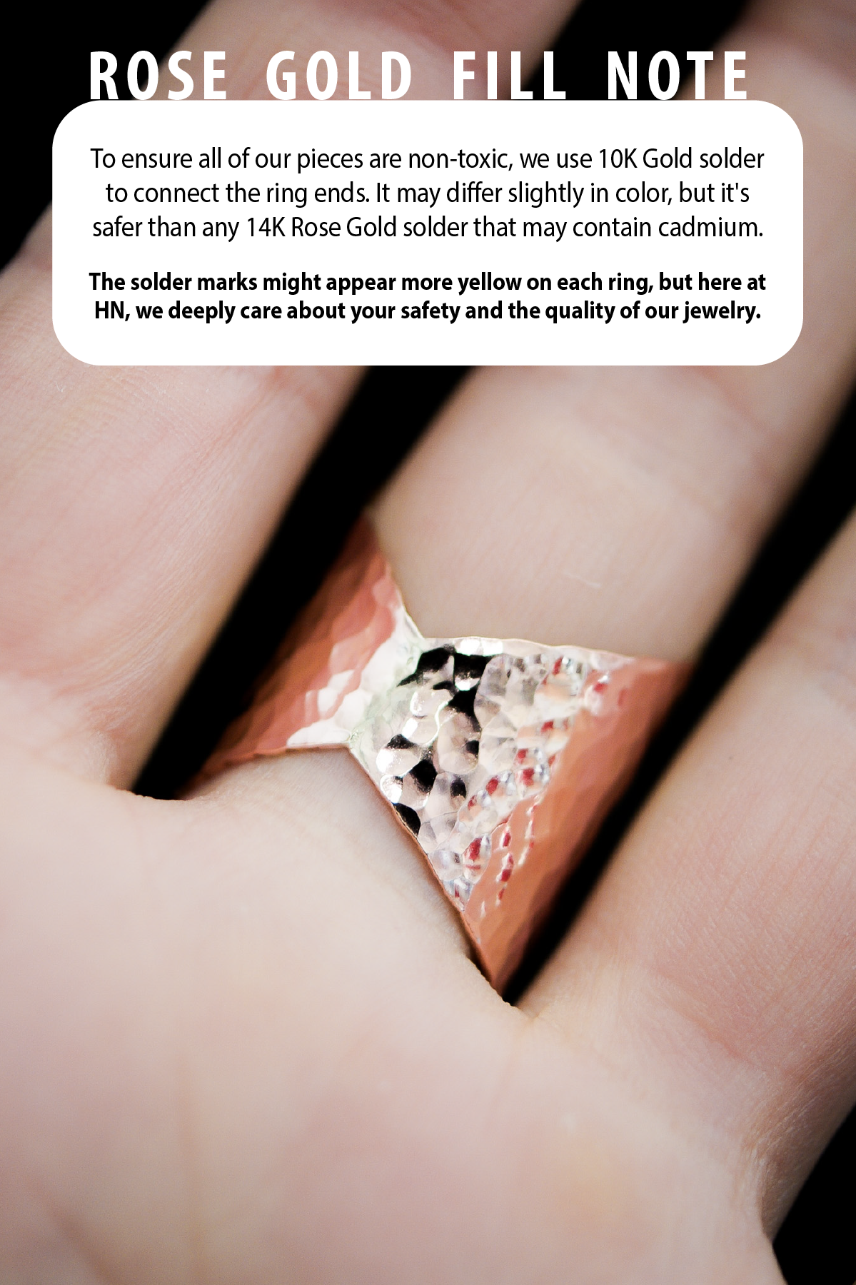 Small Shield Ring, 14K Rose Gold Fill