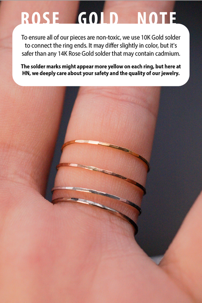 Open Knot Ring, Solid 14K Rose Gold
