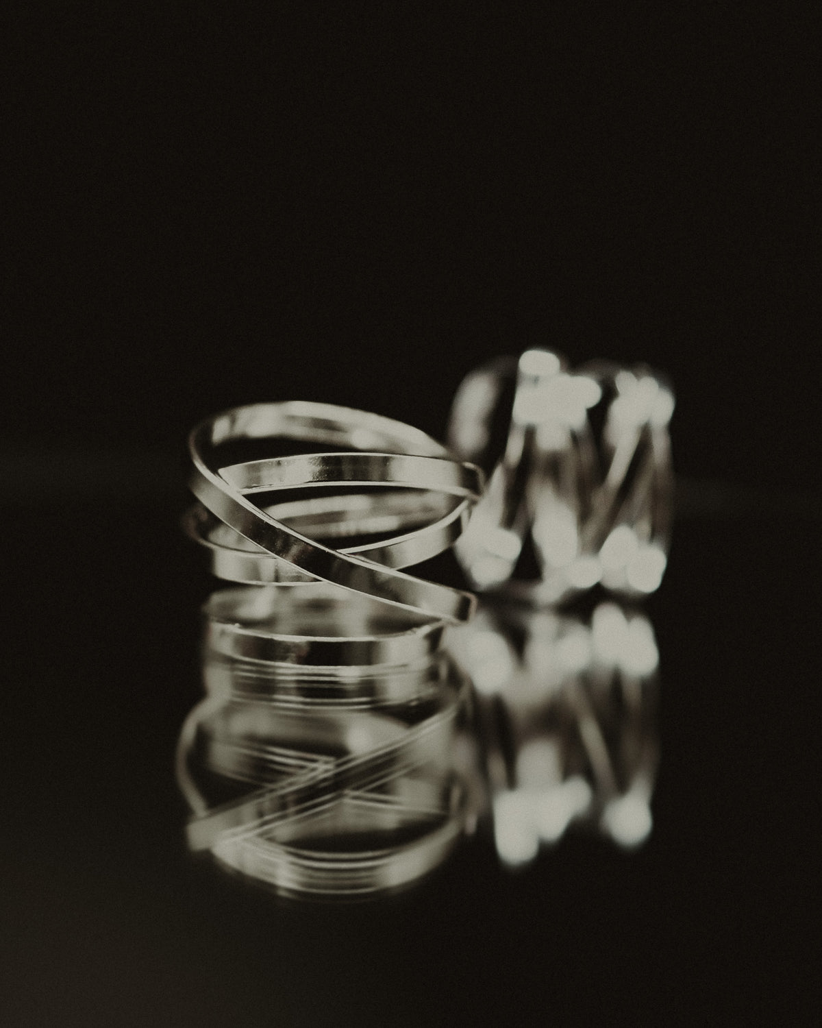 Ribbon Wraparound Ring, Sterling Silver