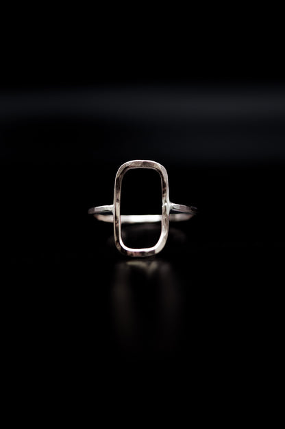 Rectangle Ring, Sterling Silver