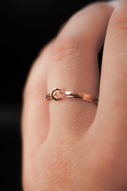 Link Ring, 14K Rose Gold Fill