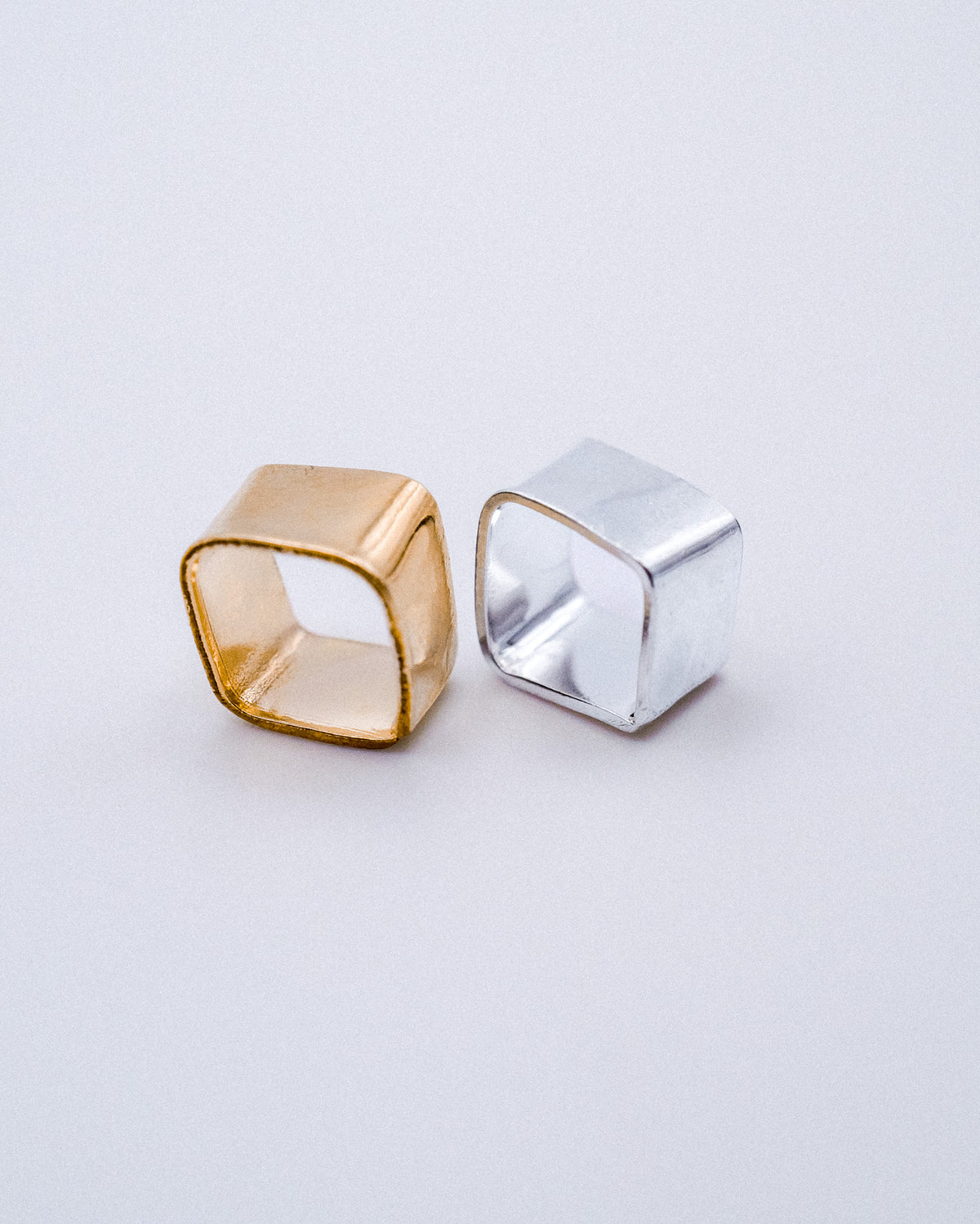 Square Box Necklace, Sterling Silver
