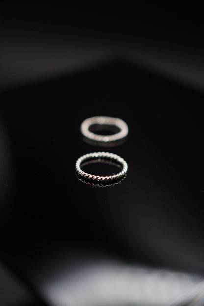 Twist Huggie Hoop Earring in Sterling Silver