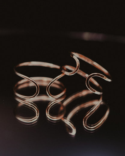 Stadium Cuff Ring, 14K Rose Gold Fill