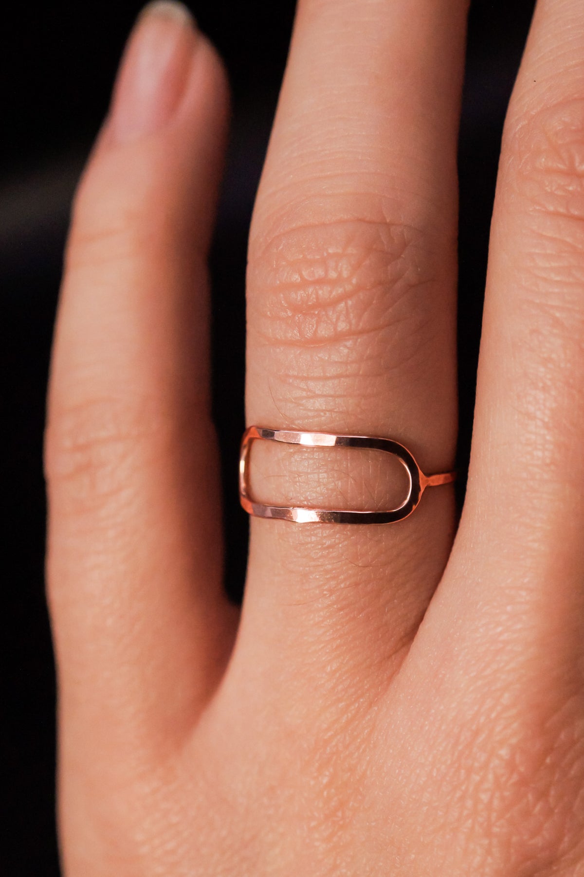 Stadium Ring, 14K Rose Gold Fill