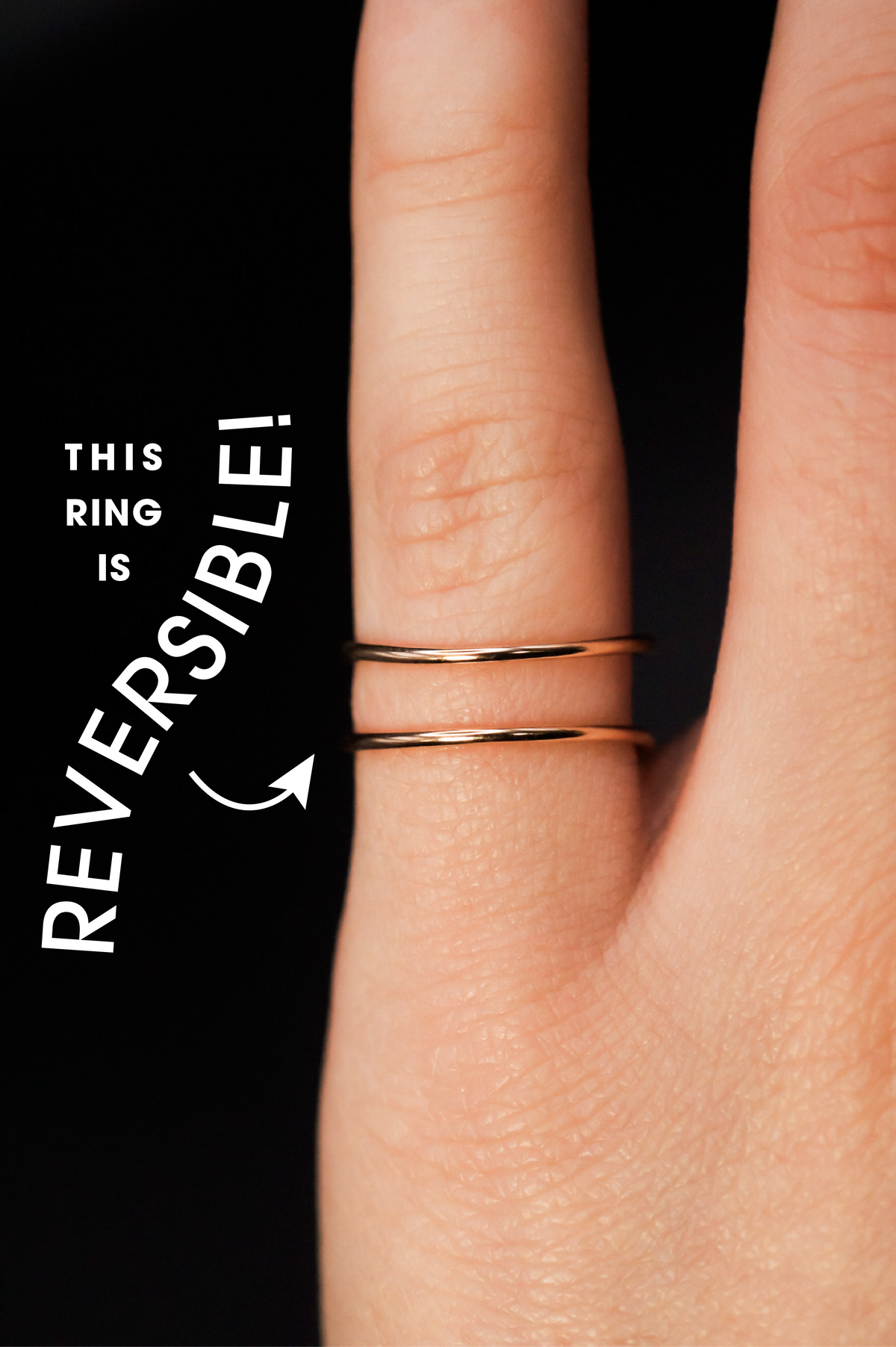 Stadium Cuff Ring, 14K Gold Fill