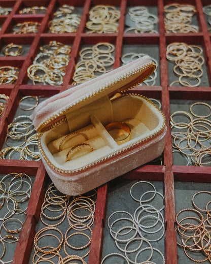 Mini Zipper Jewelry Travel Case