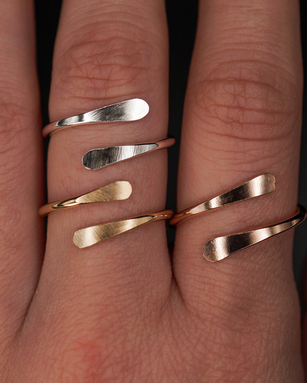 Sunburst Ring, 14K Rose Gold Fill