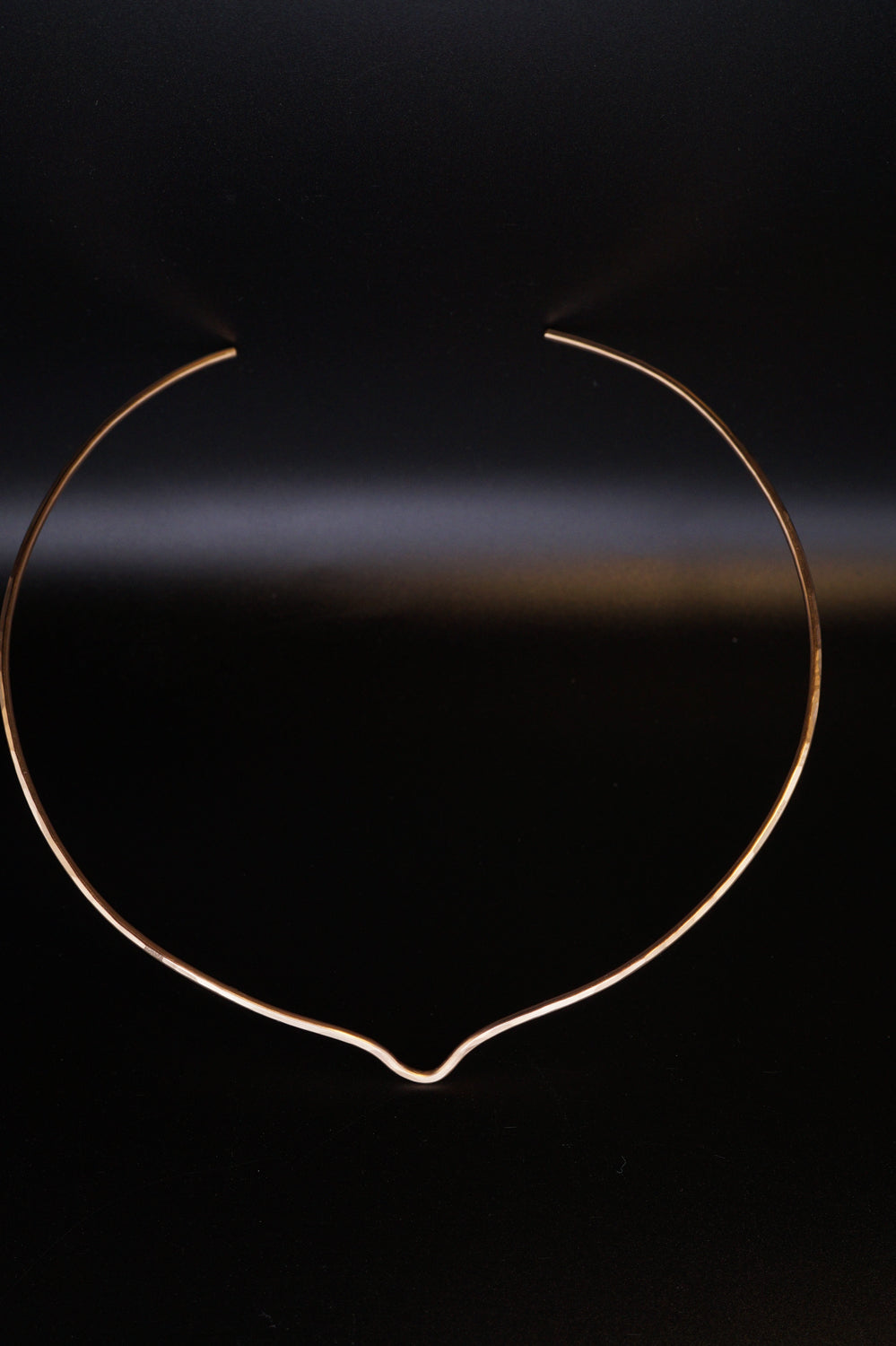 Teardrop Collar Necklace, Gold Fill, Rose Gold Fill, or Sterling Silver
