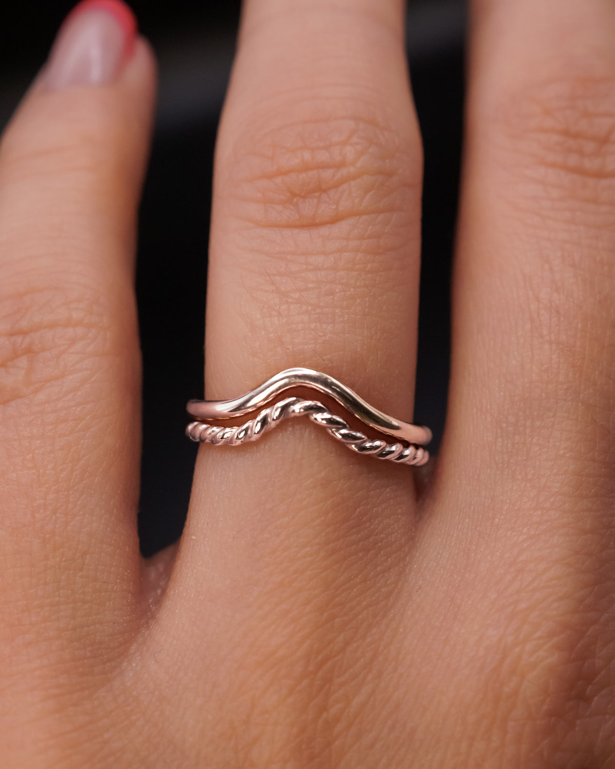 Twist Teardrop Ring, Sterling Silver