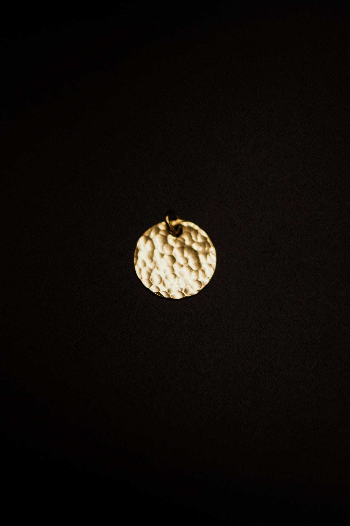 Hammered Medallion Charm