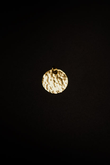 Hammered Medallion Charm