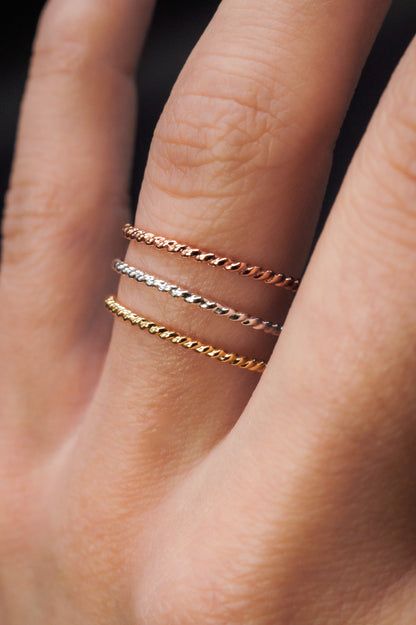 Twist Ring, 14K Gold Fill
