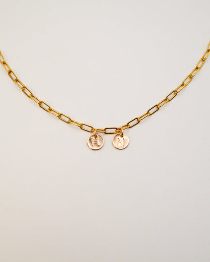 Charm Necklace With Letters