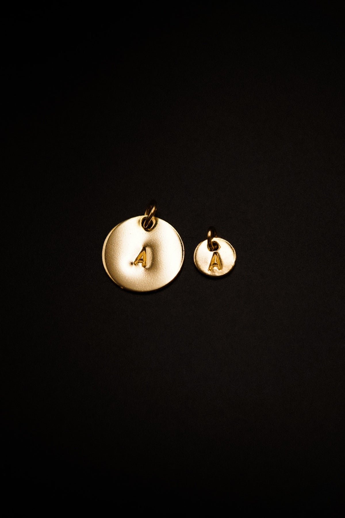Tiny Monogram & Bangle Set, 14K Gold Fill