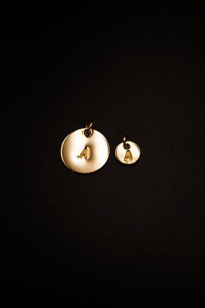 Tiny Monogram & Bangle Set, 14K Gold Fill