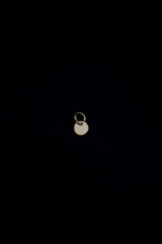 Extra Tiny Circle Ring or Huggie Charm