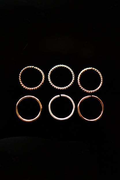 Twist Huggie Hoop Earring in Sterling Silver