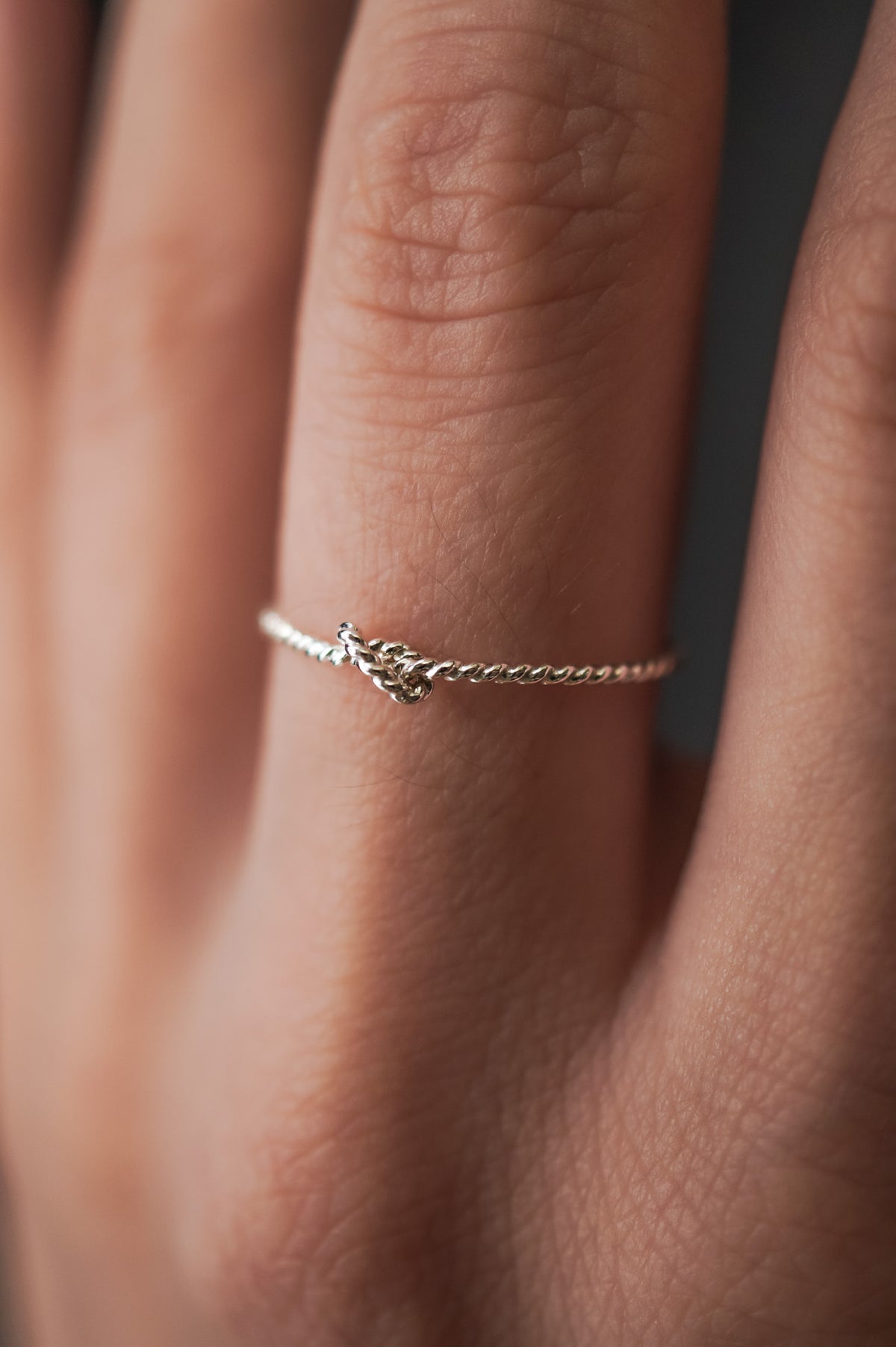 Twist Closed Knot Ring, Sterling Silver