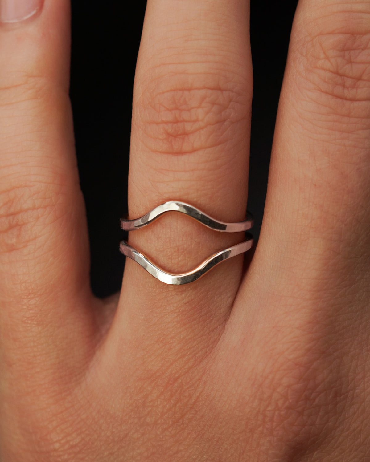 Teardrop Ring, Sterling Silver