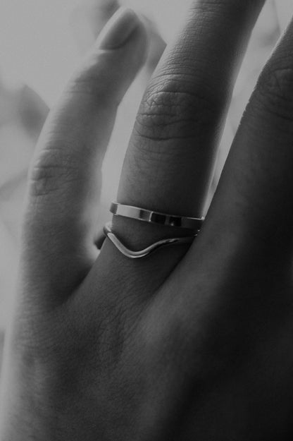 Teardrop Ring, Sterling Silver