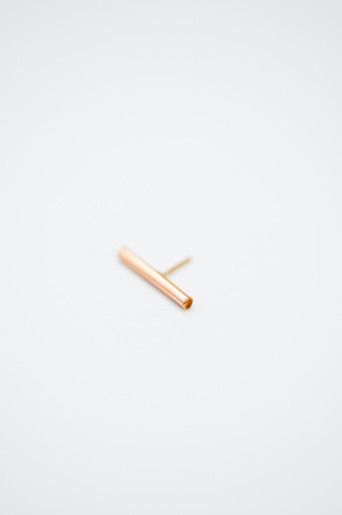 Mini Bar Flat Back Stud Earring
