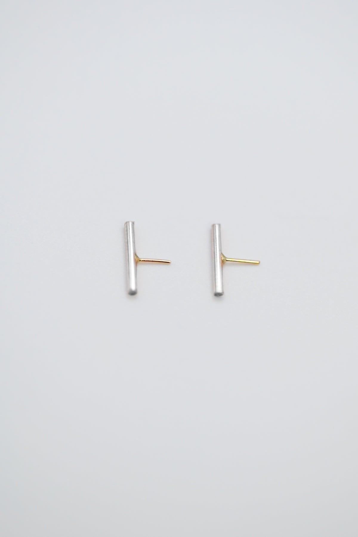 Mini Bar Flat Back Stud Earring