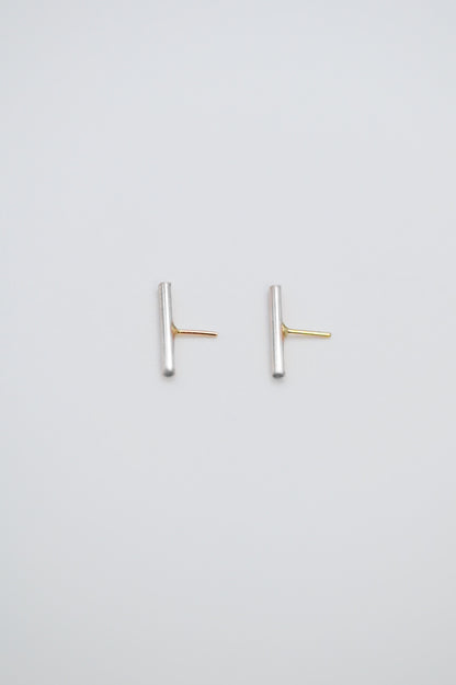 Mini Bar Flat Back Stud Earring