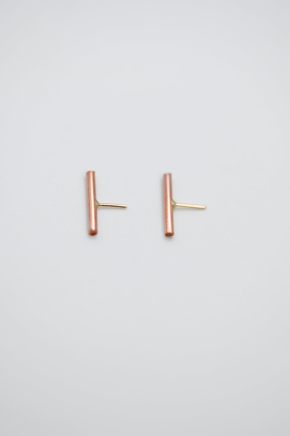 Mini Bar Flat Back Stud Earring