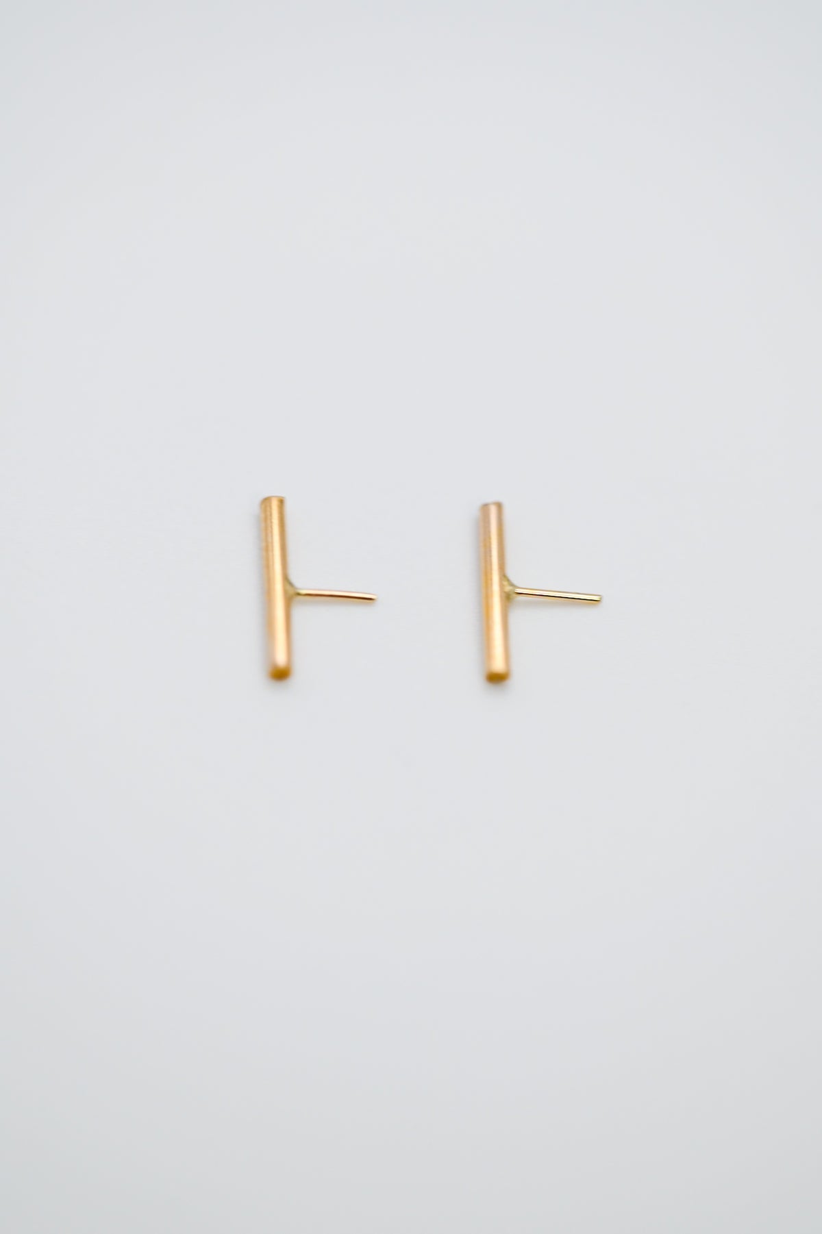 Mini Bar Flat Back Stud Earring