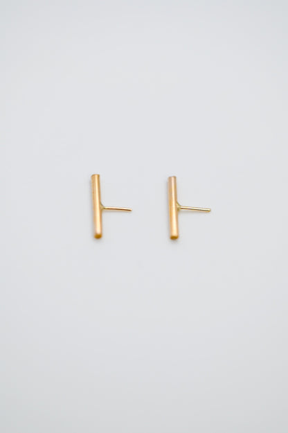 Mini Bar Flat Back Stud Earring