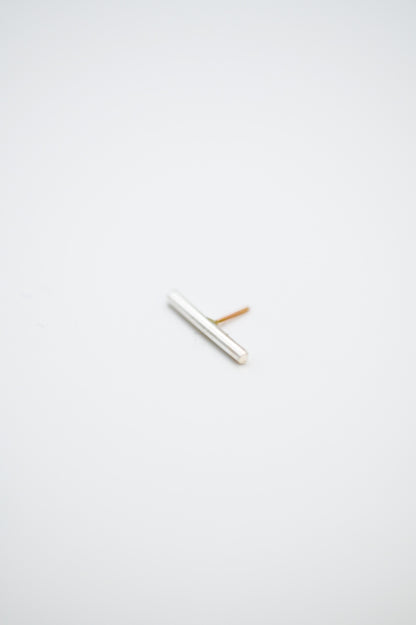 Mini Bar Flat Back Stud Earring
