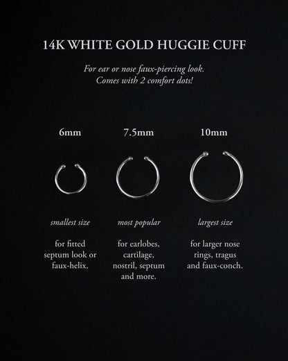 Painless Huggie Cuff, Ear or Nose