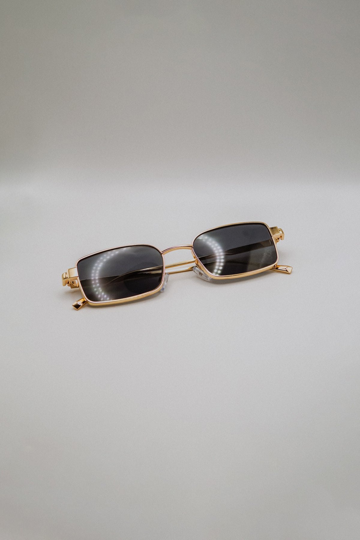 Gold Rectangle Sunglasses