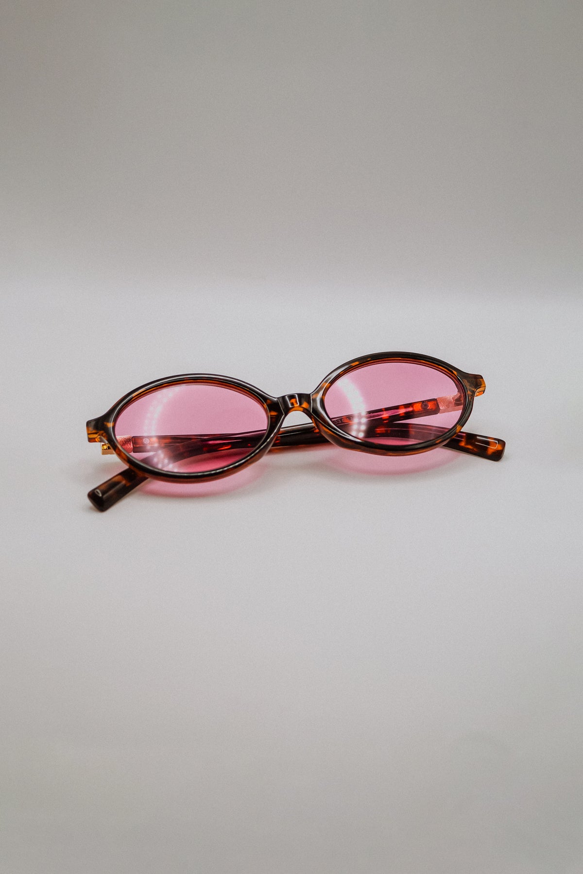 Pink Lens Tortoiseshell Sunglasses