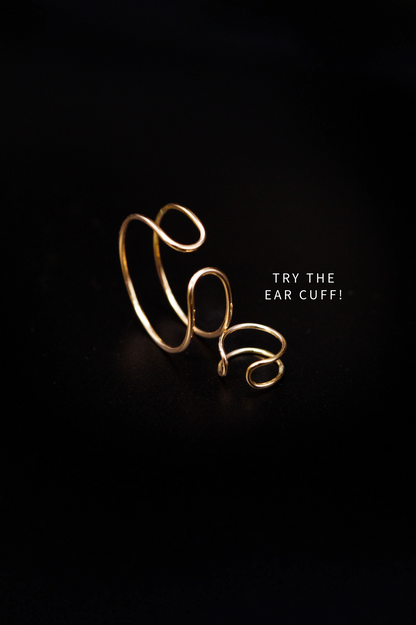 Stadium Cuff Ring, 14K Gold Fill