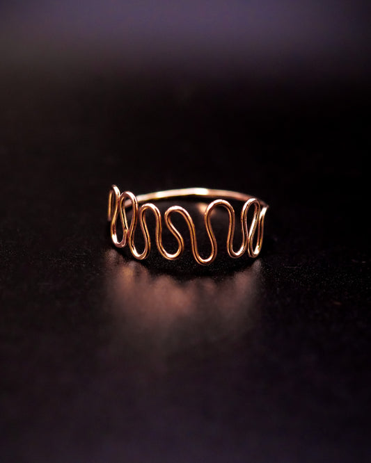 Diadem Ring, Solid 14K Rose Gold