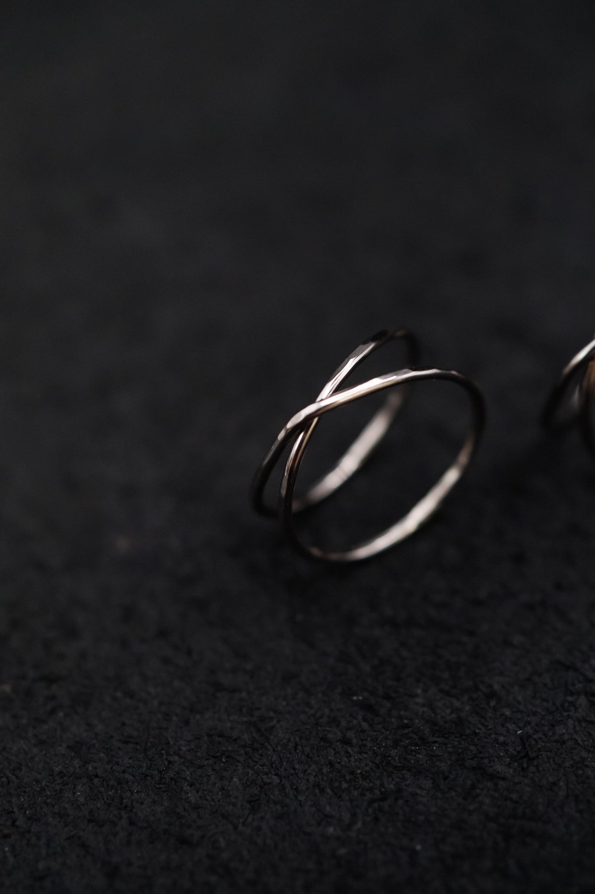 X-Ring, Solid 14K White Gold