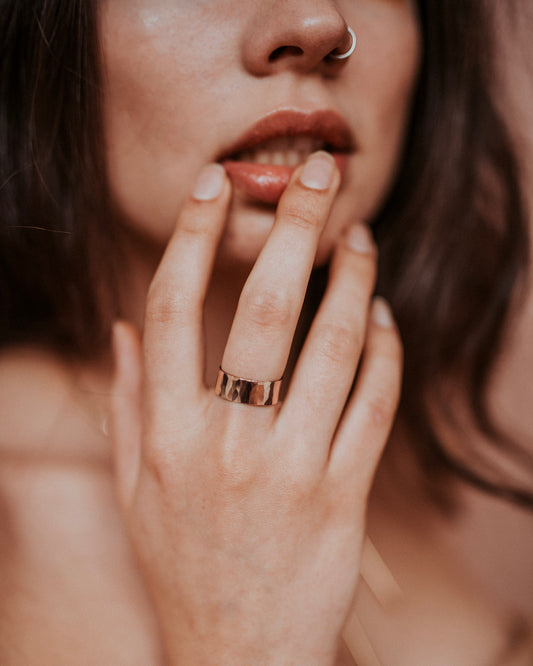 Wide Band, 14K Rose Gold Fill