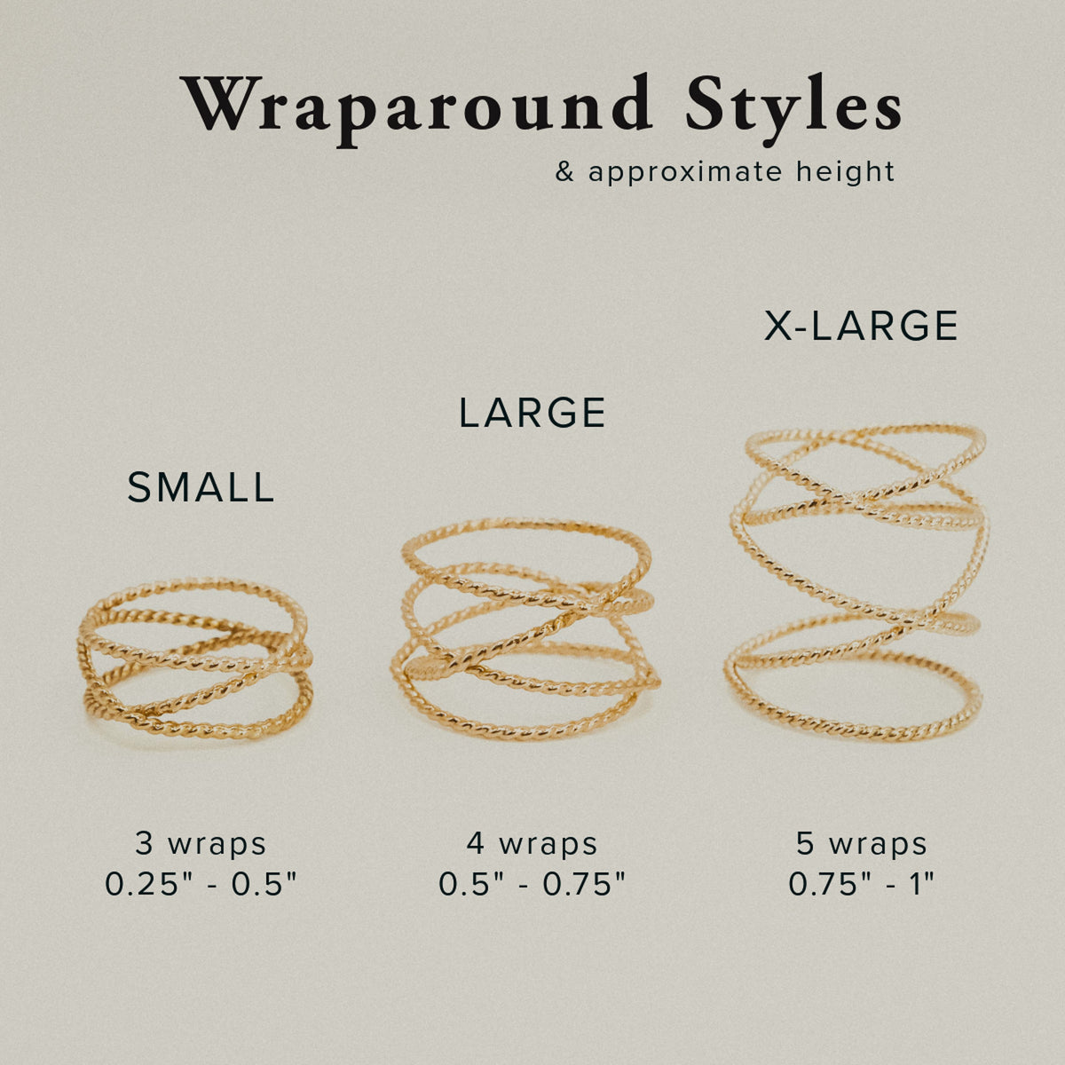 Extra Large Twist Wraparound Ring, Sterling Silver