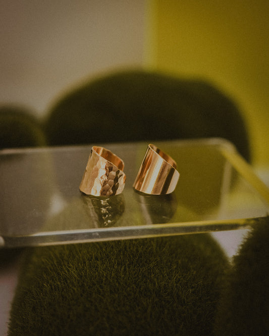 Conch Shield Ear Cuff, Solid 14K Gold or Rose Gold