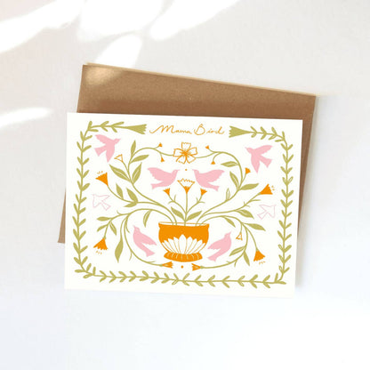 Mama Bird Greeting Card