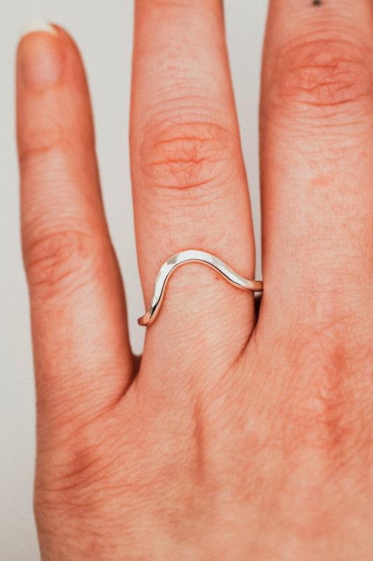 Arc Ring, Sterling Silver