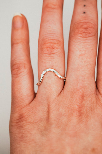 Arc Ring, Sterling Silver